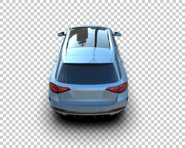 Moderner SUV isoliert auf dem Hintergrund 3D-Rendering-Illustration