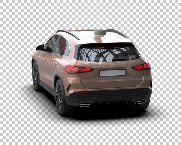 Moderner SUV isoliert auf dem Hintergrund 3D-Rendering-Illustration