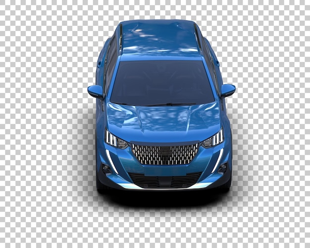 Moderner SUV isoliert auf dem Hintergrund 3D-Rendering-Illustration