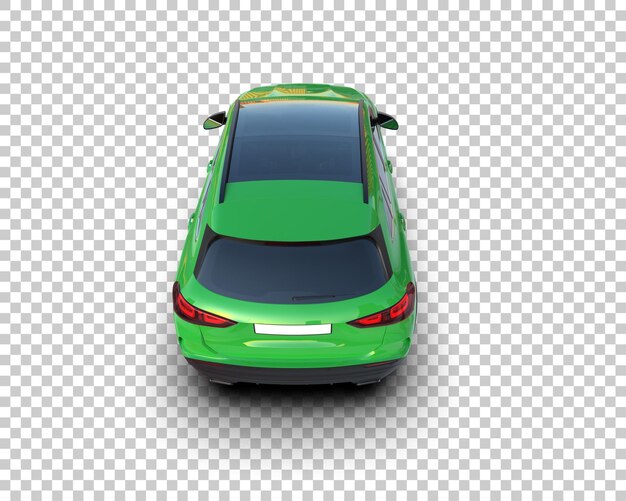Moderner SUV isoliert auf dem Hintergrund 3D-Rendering-Illustration