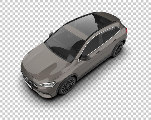 Moderner SUV isoliert auf dem Hintergrund 3D-Rendering-Illustration