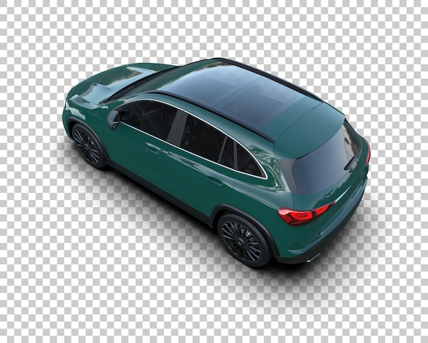 Moderner SUV isoliert auf dem Hintergrund 3D-Rendering-Illustration