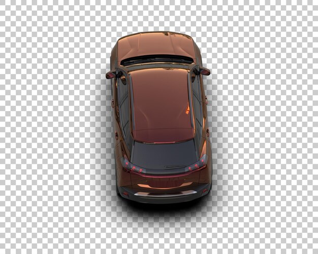 Moderner SUV isoliert auf dem Hintergrund 3D-Rendering-Illustration