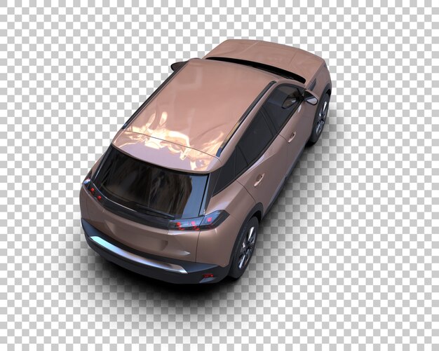 Moderner SUV isoliert auf dem Hintergrund 3D-Rendering-Illustration