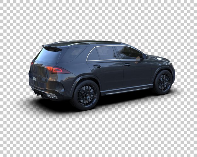 Moderner SUV isoliert auf dem Hintergrund 3D-Rendering-Illustration