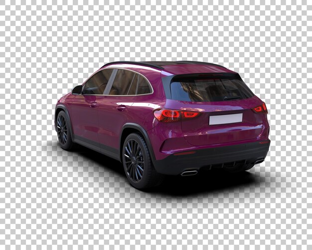 Moderner SUV isoliert auf dem Hintergrund 3D-Rendering-Illustration