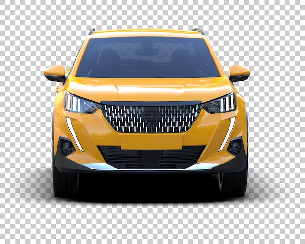 Moderner SUV isoliert auf dem Hintergrund 3D-Rendering-Illustration