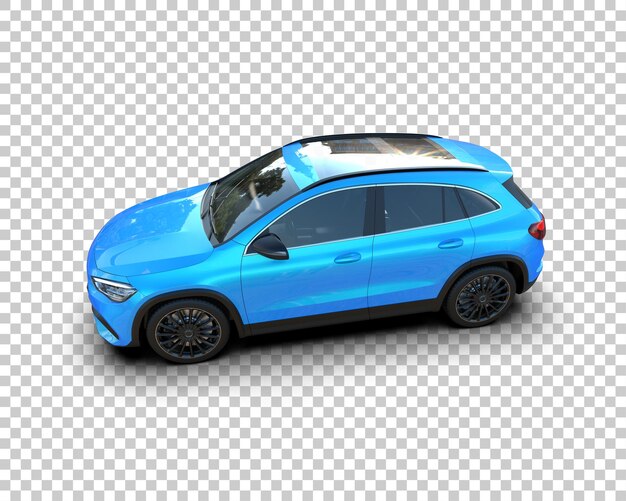 Moderner SUV isoliert auf dem Hintergrund 3D-Rendering-Illustration