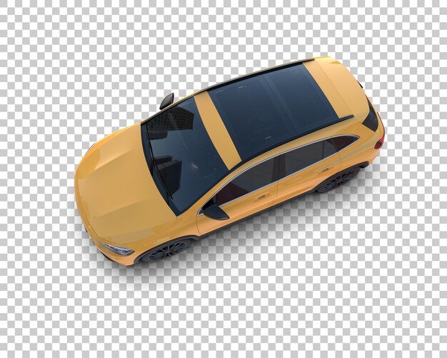 Moderner SUV isoliert auf dem Hintergrund 3D-Rendering-Illustration