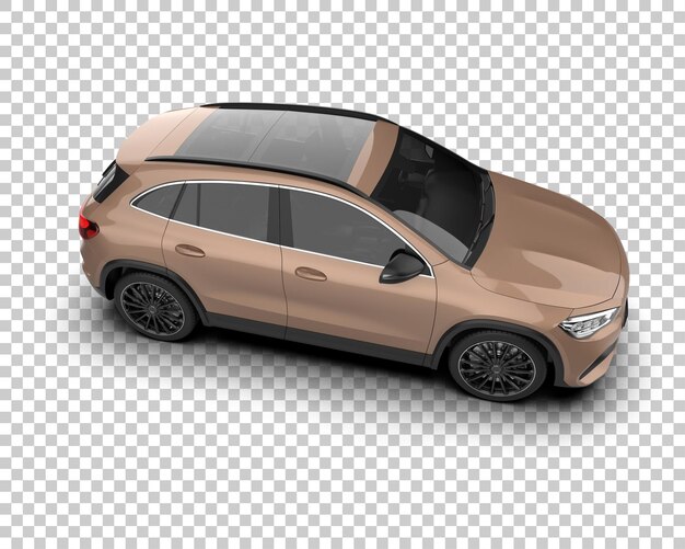 Moderner SUV isoliert auf dem Hintergrund 3D-Rendering-Illustration