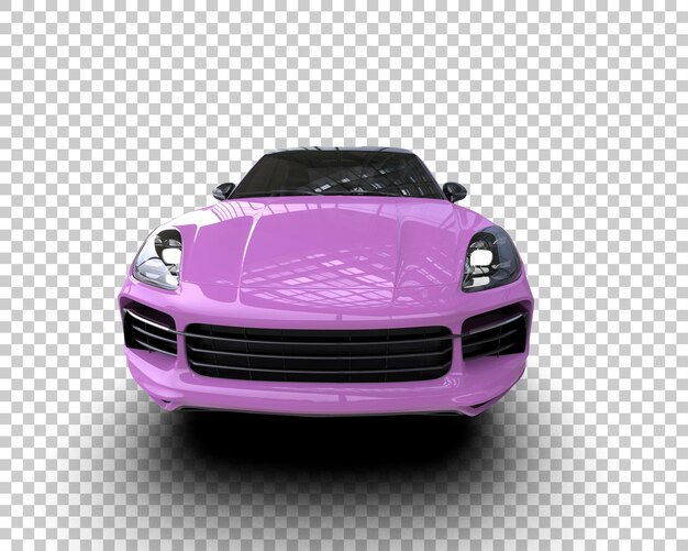 Moderner SUV isoliert auf dem Hintergrund 3D-Rendering-Illustration