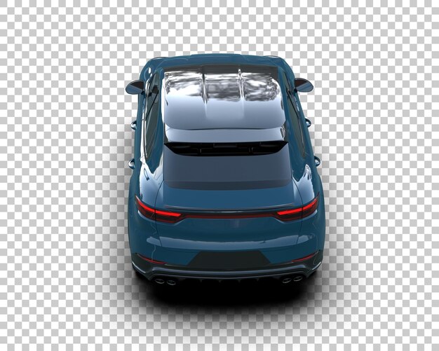 Moderner SUV isoliert auf dem Hintergrund 3D-Rendering-Illustration