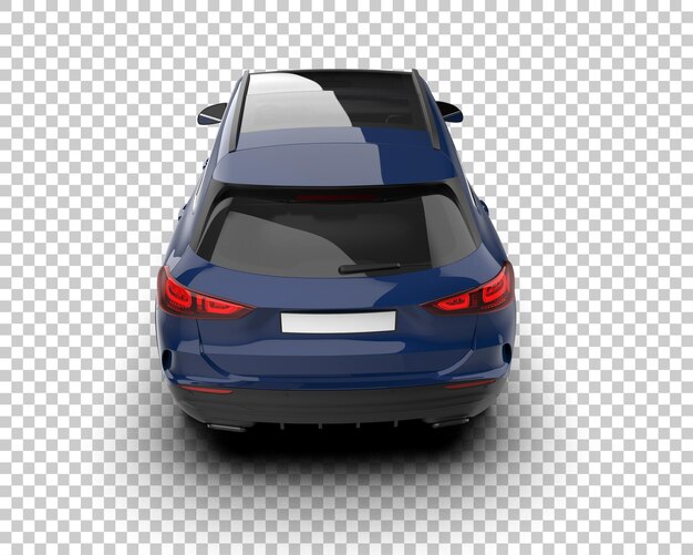 Moderner SUV isoliert auf dem Hintergrund 3D-Rendering-Illustration