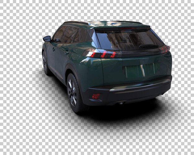 Moderner SUV isoliert auf dem Hintergrund 3D-Rendering-Illustration