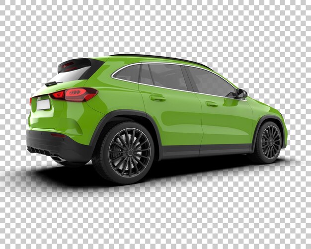 Moderner SUV isoliert auf dem Hintergrund 3D-Rendering-Illustration