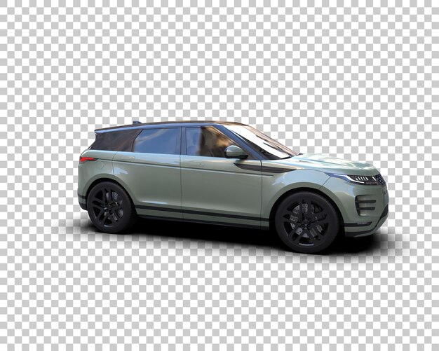 Moderner SUV isoliert auf dem Hintergrund 3D-Rendering-Illustration