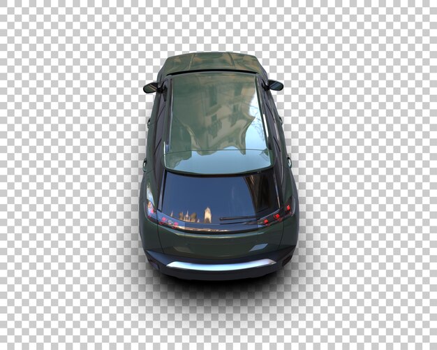 Moderner SUV isoliert auf dem Hintergrund 3D-Rendering-Illustration