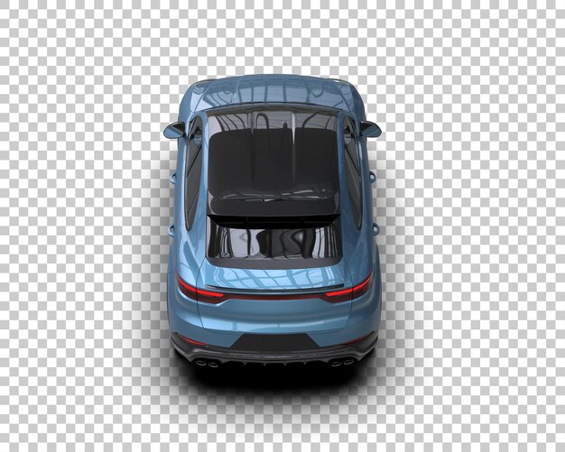Moderner SUV isoliert auf dem Hintergrund 3D-Rendering-Illustration