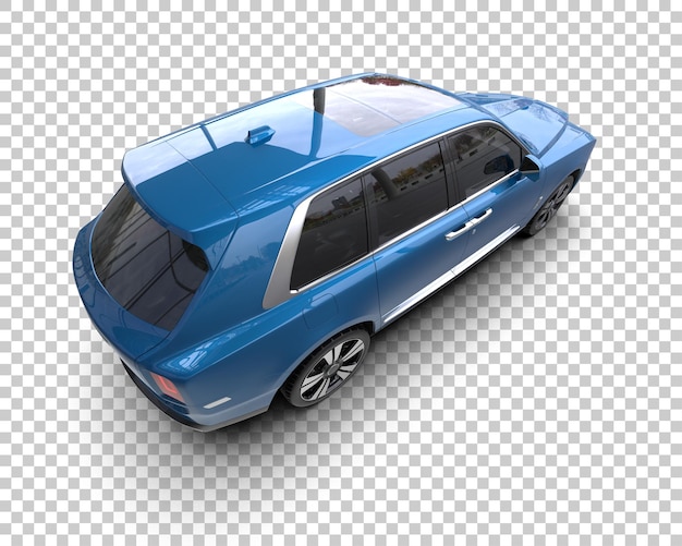Moderner SUV isoliert auf dem Hintergrund 3D-Rendering-Illustration