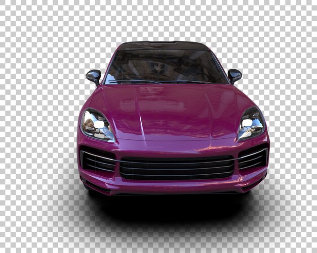 Moderner SUV isoliert auf dem Hintergrund 3D-Rendering-Illustration