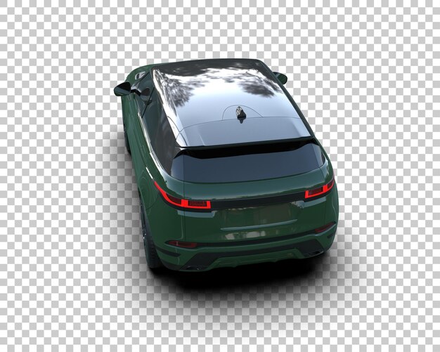 Moderner SUV isoliert auf dem Hintergrund 3D-Rendering-Illustration