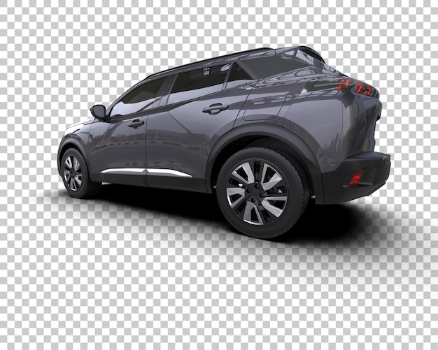 Moderner SUV isoliert auf dem Hintergrund 3D-Rendering-Illustration