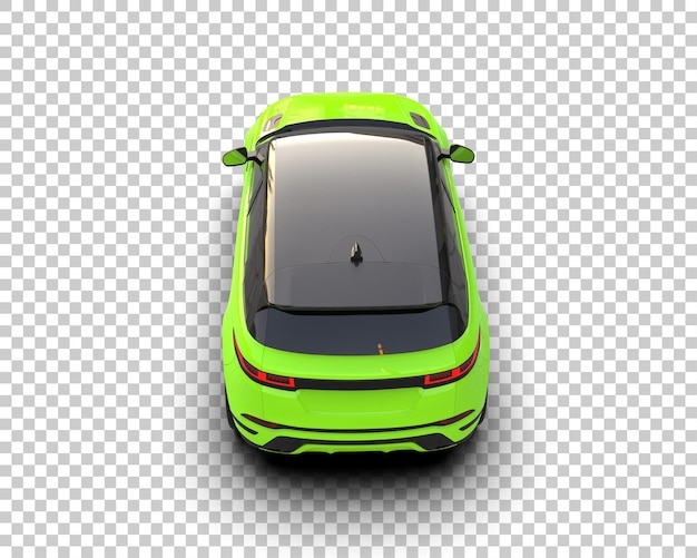 Moderner SUV isoliert auf dem Hintergrund 3D-Rendering-Illustration