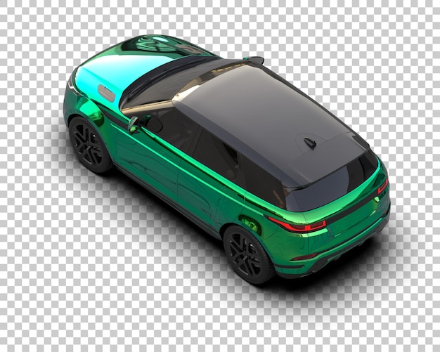 Moderner SUV isoliert auf dem Hintergrund 3D-Rendering-Illustration