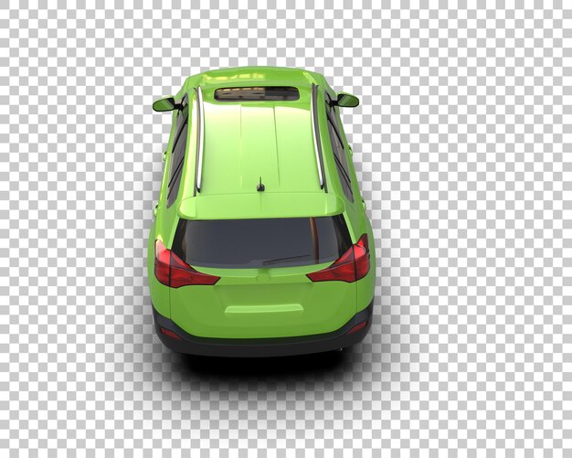 Moderner SUV isoliert auf dem Hintergrund 3D-Rendering-Illustration