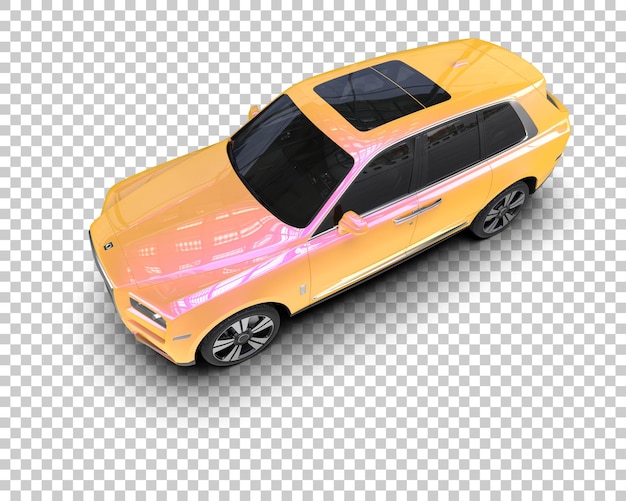 Moderner SUV isoliert auf dem Hintergrund 3D-Rendering-Illustration