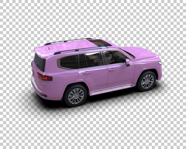 Moderner SUV isoliert auf dem Hintergrund 3D-Rendering-Illustration