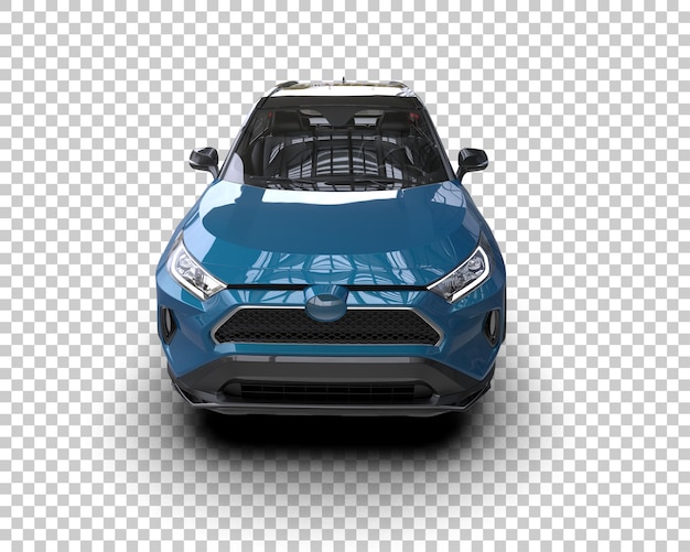 Moderner SUV isoliert auf dem Hintergrund 3D-Rendering-Illustration