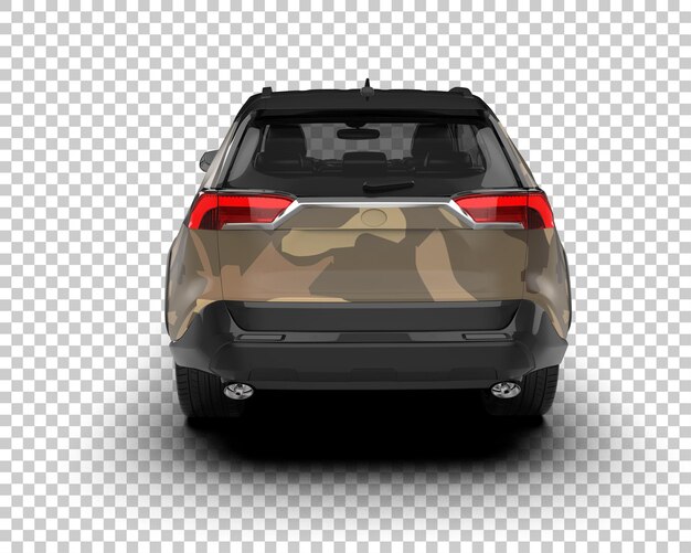 Moderner SUV isoliert auf dem Hintergrund 3D-Rendering-Illustration