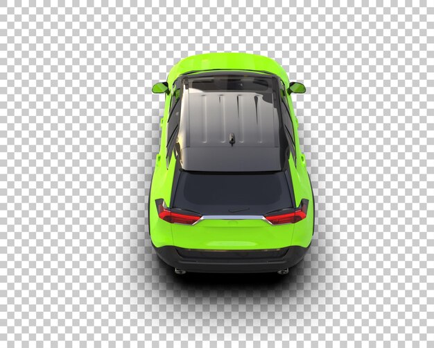 Moderner SUV isoliert auf dem Hintergrund 3D-Rendering-Illustration