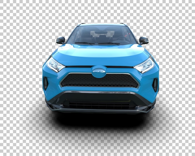 Moderner SUV isoliert auf dem Hintergrund 3D-Rendering-Illustration