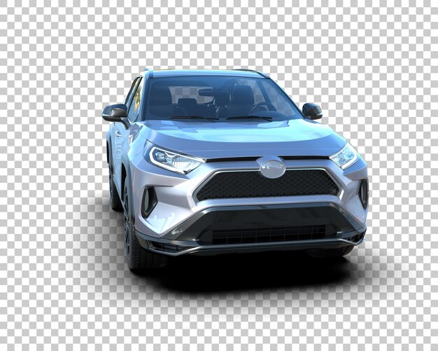 Moderner SUV isoliert auf dem Hintergrund 3D-Rendering-Illustration
