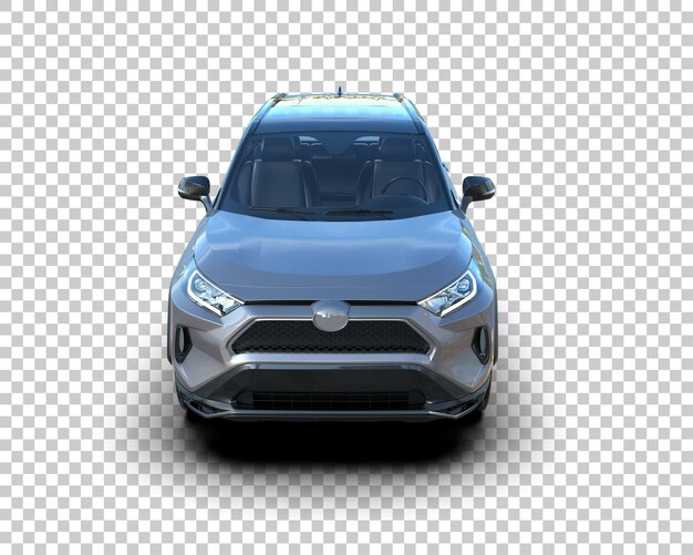 Moderner SUV isoliert auf dem Hintergrund 3D-Rendering-Illustration