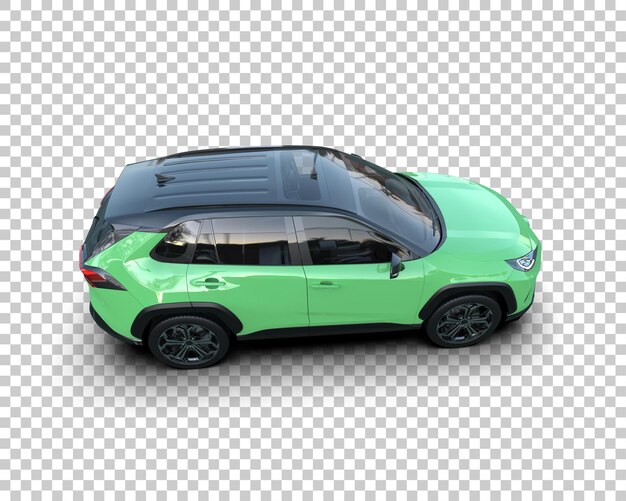 Moderner SUV isoliert auf dem Hintergrund 3D-Rendering-Illustration