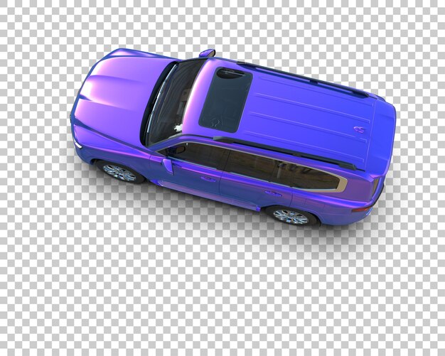 Moderner SUV isoliert auf dem Hintergrund 3D-Rendering-Illustration