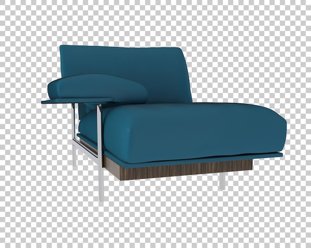 Moderner Teal-Sessel mit Seitentisch