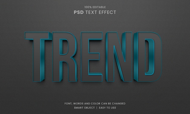 Moderner, trendbearbeitbarer 3D-Texteffekt in Photoshop