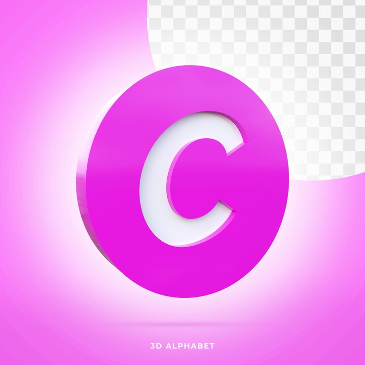 PSD modernes 3d-alphabet