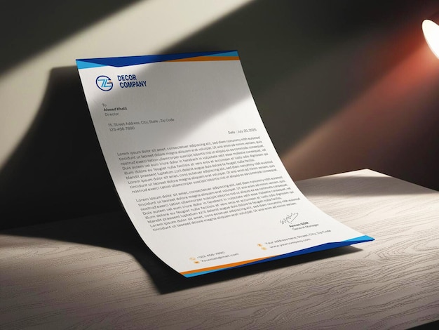 Modernes A4-Papier-Mockup
