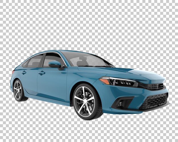 PSD modernes auto auf transparentem hintergrund. 3d-rendering - abbildung