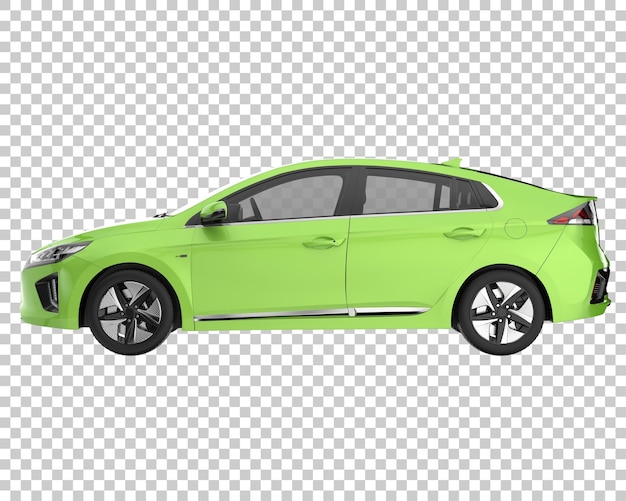 PSD modernes auto auf transparentem hintergrund. 3d-rendering - abbildung