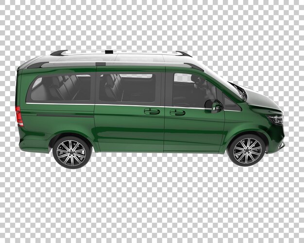 Modernes Auto auf transparentem Hintergrund. 3D-Rendering - Abbildung