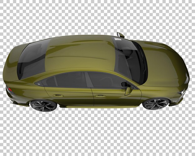 Modernes auto auf transparentem hintergrund. 3d-rendering - abbildung