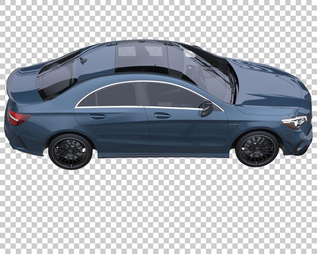 Modernes auto auf transparentem hintergrund. 3d-rendering - abbildung