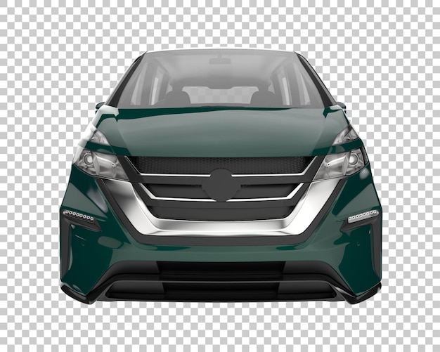 Modernes Auto auf transparentem Hintergrund. 3D-Rendering - Abbildung