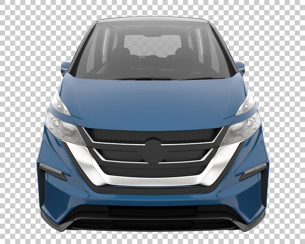 Modernes Auto auf transparentem Hintergrund. 3D-Rendering - Abbildung